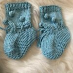crochet romper set baby gift blue